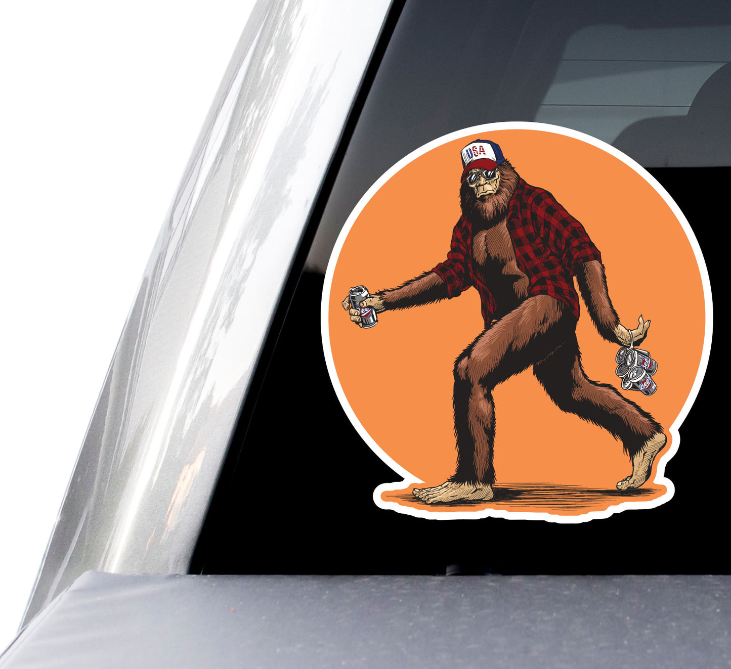 Bigfoot Beer Decal (2 Pack) (5" and 3")