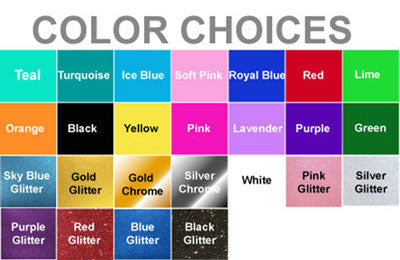 Personalized Custom Font Name Decal Sticker Compatible with Tumbler Cups, Laptop, Phones, RV, Boats, Helmets, Hardhats, Notebooks, and Vehicles (Glitter Colors Available)