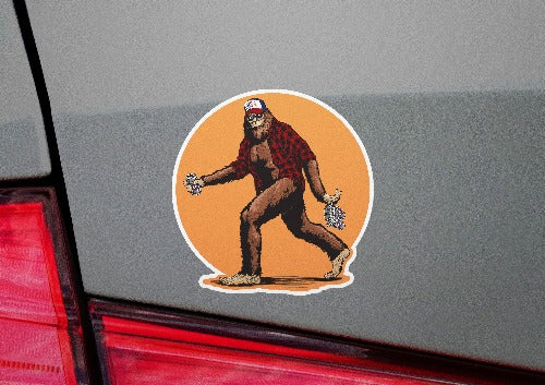 Bigfoot Beer Decal (2 Pack) (5" and 3")