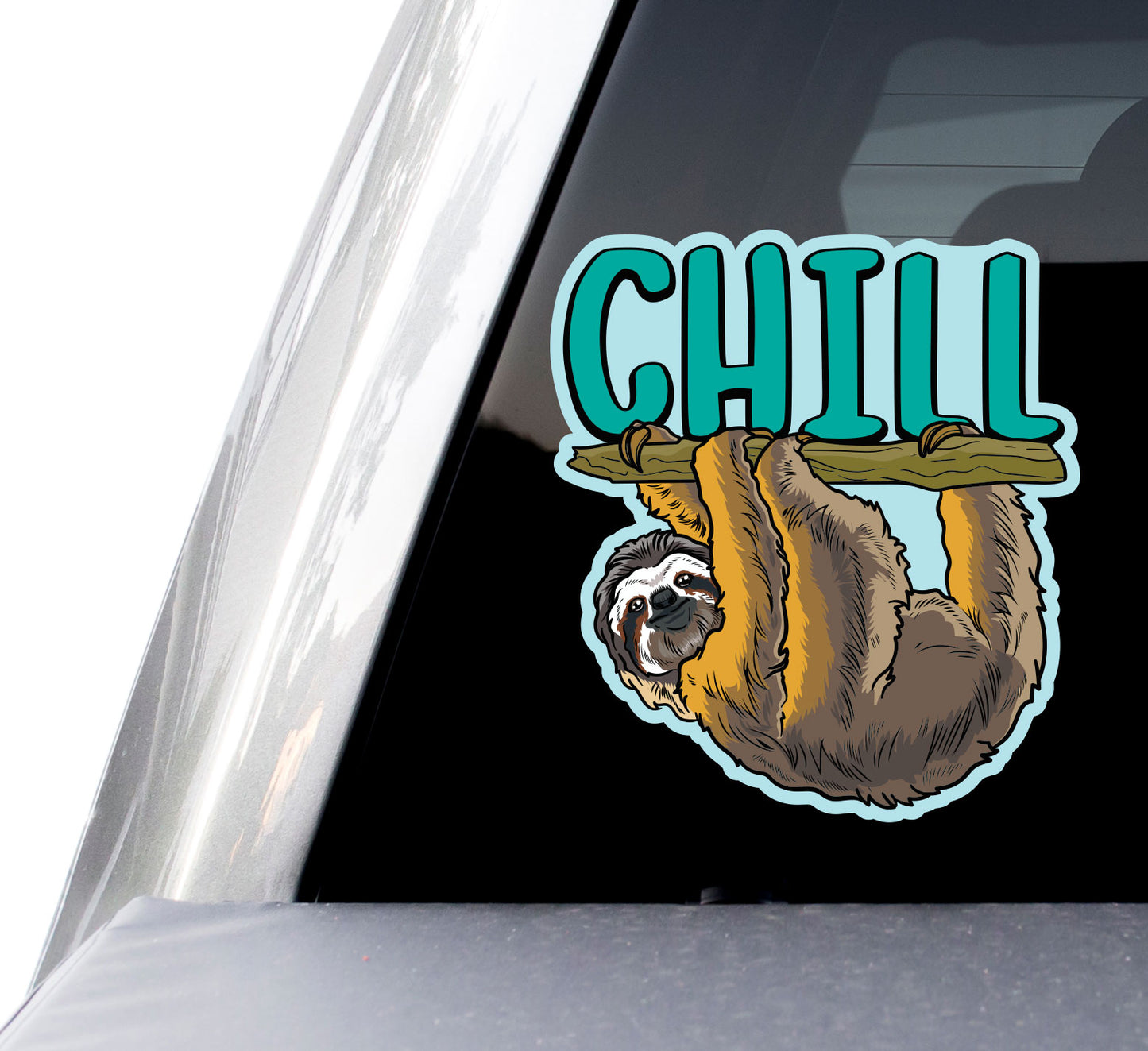 Sloth Chill Decals (2 Pack) (5" and 3")