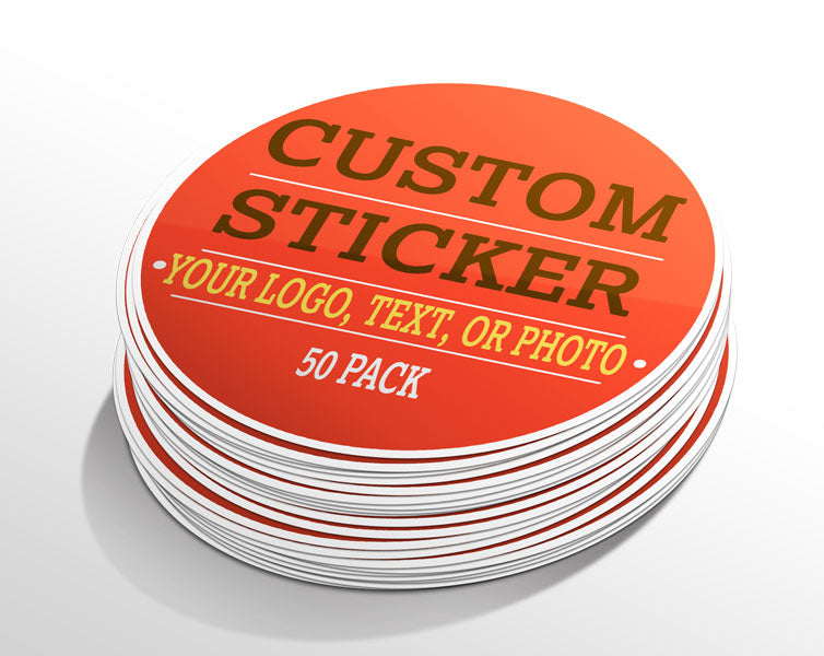 Custom 1 Circle Stickers
