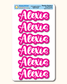 Custom Name Stickers for Water Bottles - Waterproof Vinyl Personalized Labels for Labeling Tumblers, Laptops, Cars, Helmets, Cups, and Daycare Items (6 Stickers)