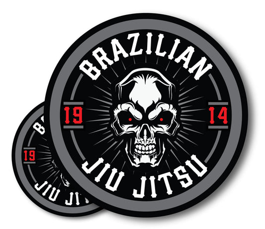 BJJ 1914 Skull (2 Pack) (5" and 3")