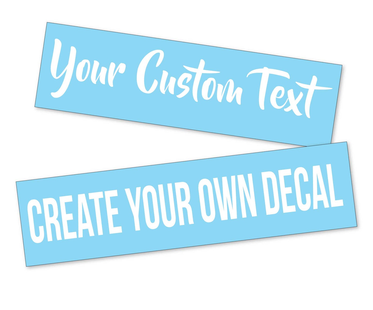 Custom Text Decal for Cups, Phones, Cars, Windows, Laptops, Vehicles, Boats, RV, etc.