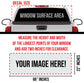 Custom One Way Perforated Large Rear Windshield Decal