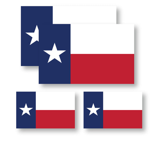 Texas Flag 4 Pack (Medium & Small)