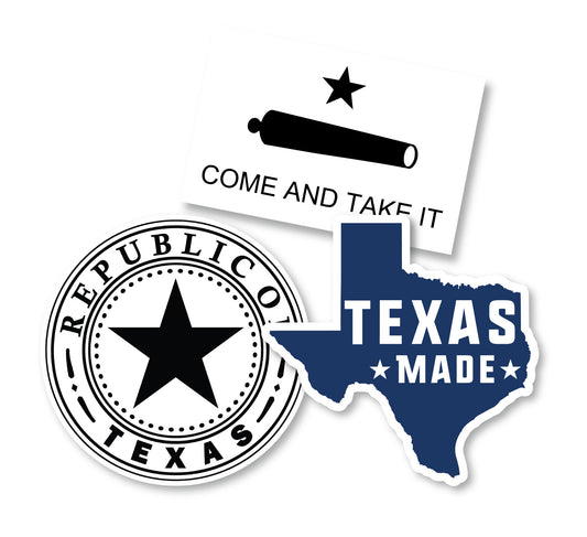 Texas Decal Bundle 3 (3 Pack)