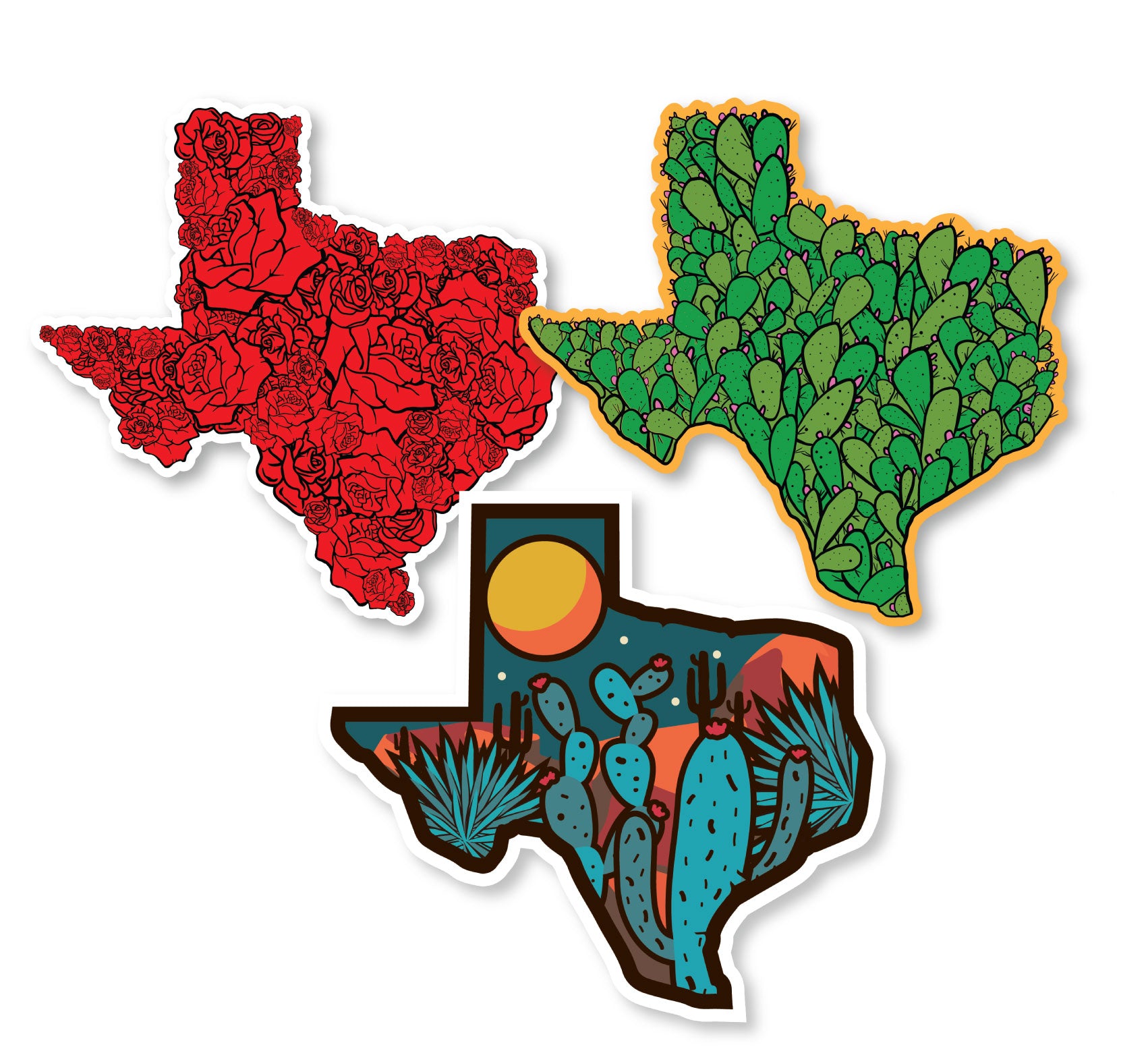 Texas Decal Bundle 4 (3 Pack) – Eggleston Design Co.