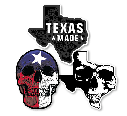 Texas Decal Bundle 6 (3 Pack)
