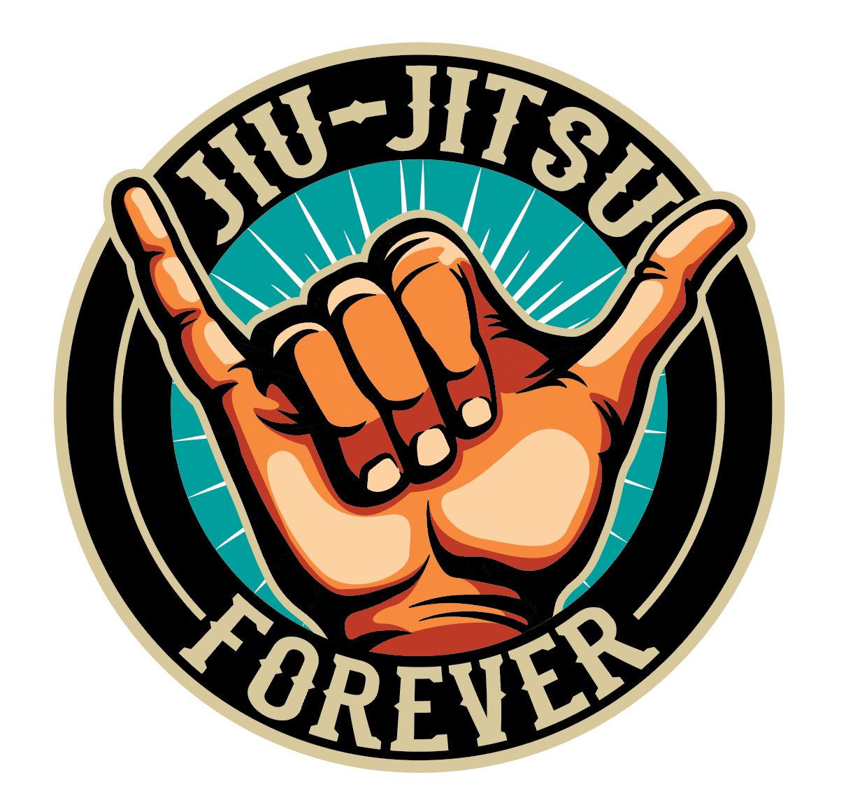 BJJ Forever (2 Pack) (5" and 3")