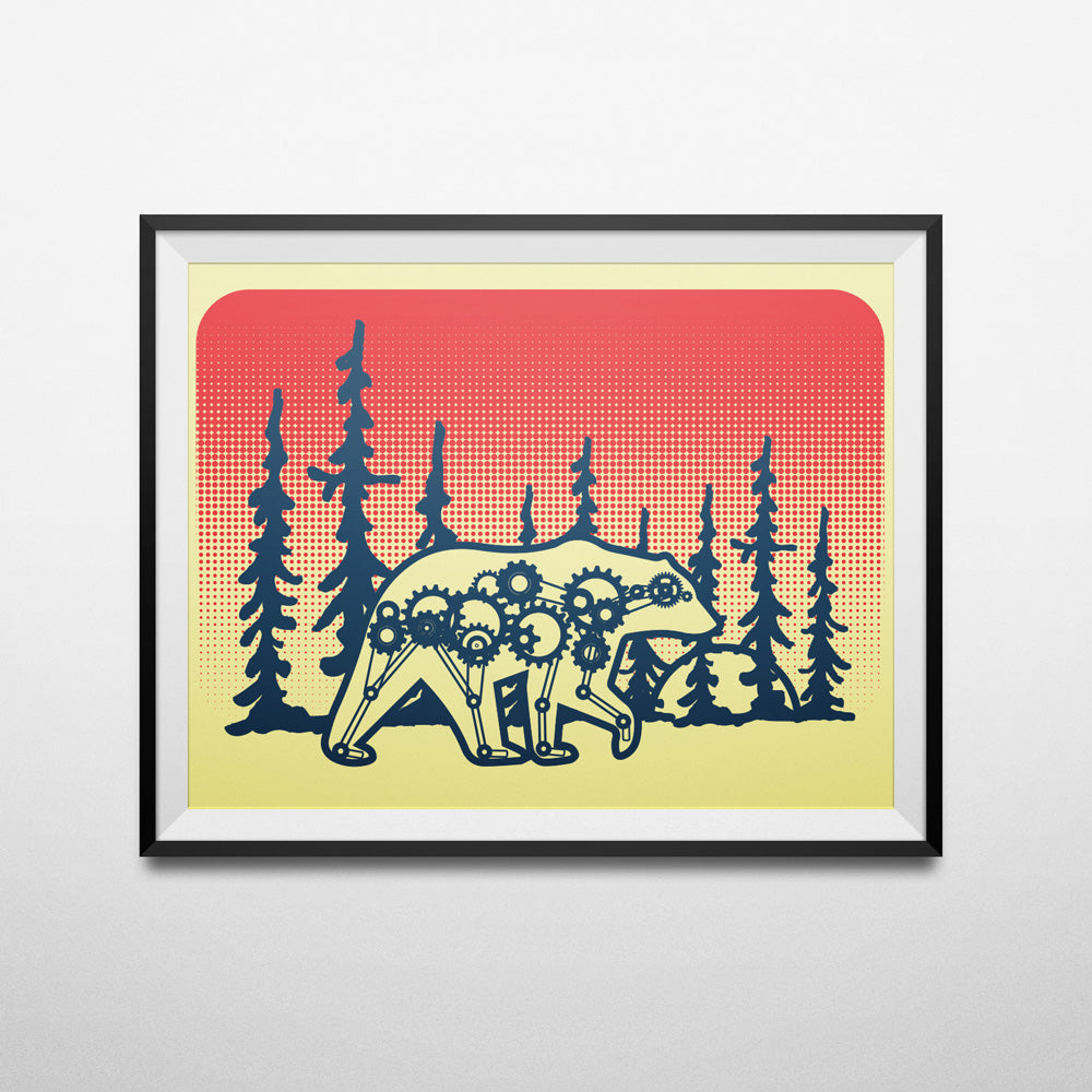 Mechanical Bear Print