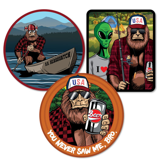 Bigfoot Beer Decal Bundle 1 (3 Pack)