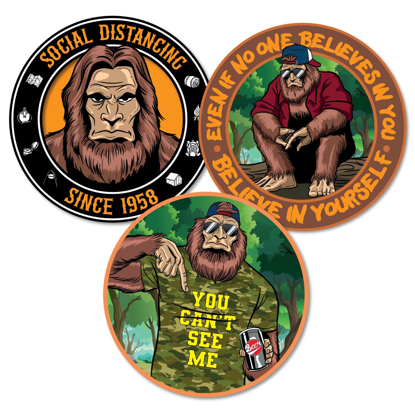 Bigfoot Beer Decal Bundle 2 (3 Pack)