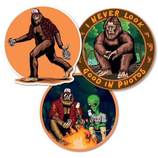 Bigfoot Beer Decal Bundle 3 (3 Pack)