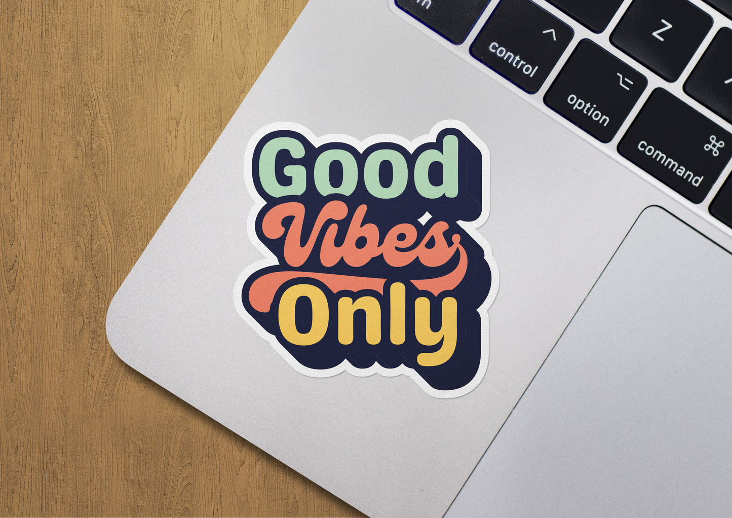 Vintage Style Good Vibes Only Decals (2 Pack) (5" and 3")