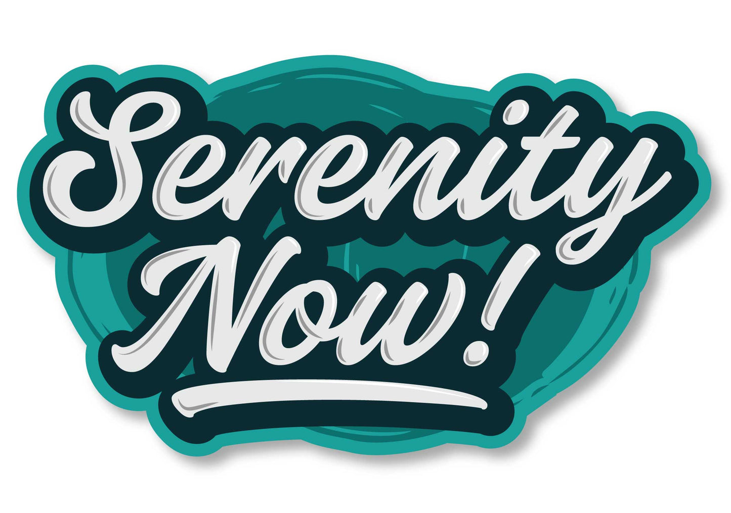 Serenity Now! Seinfeld Funny Decal (3"x5")