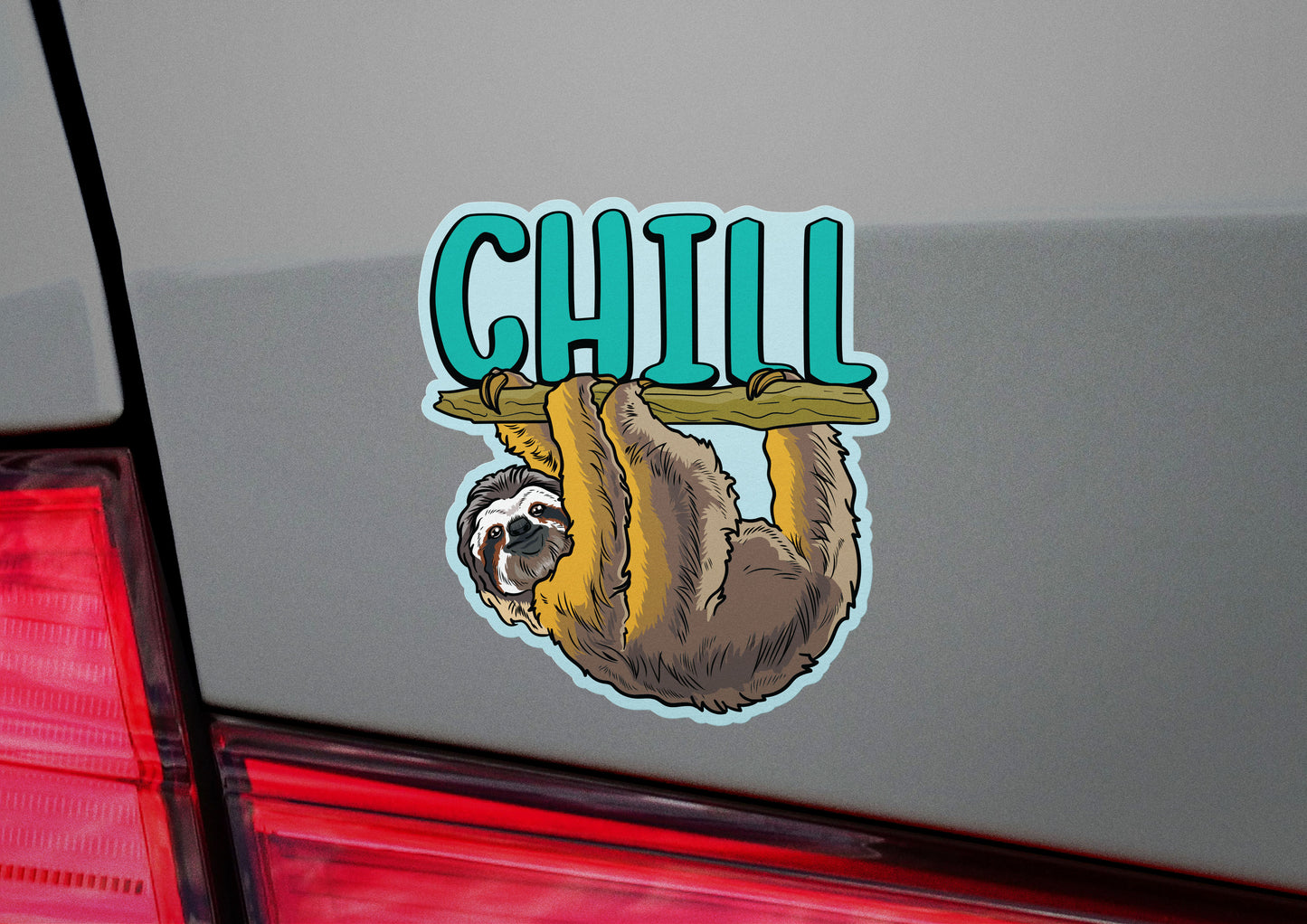 Sloth Chill Decals (2 Pack) (5" and 3")
