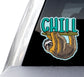 Sloth Chill Decals (2 Pack) (5" and 3")