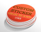 Custom Circle Sticker Decal Label (10 Pack)