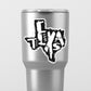 Texas Est. 1845 Decals (2 Pack) (5" and 3")