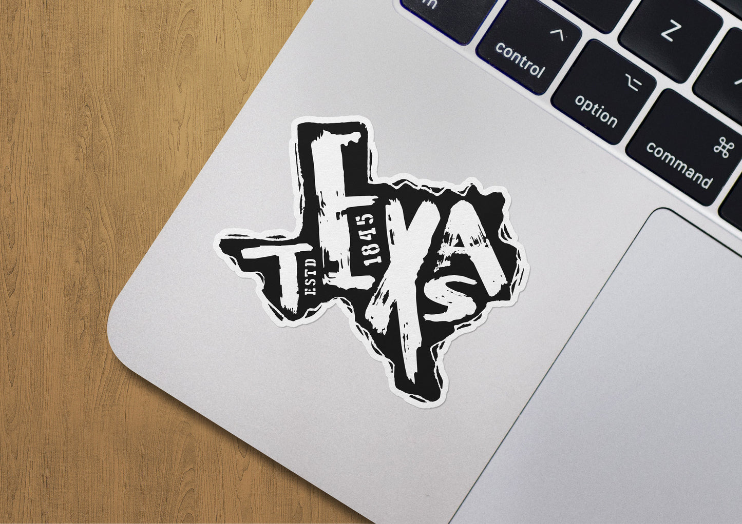 Texas Est. 1845 Decals (2 Pack) (5" and 3")